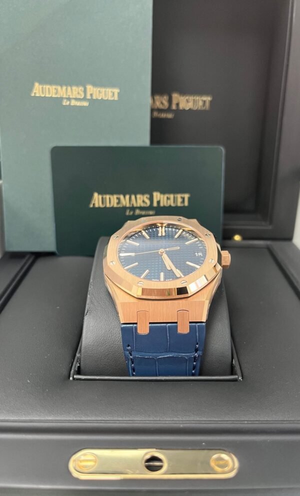 Audemars Piguet Royal Oak 41mm 18k Rose Gold Blue Dial Ref. 15510OR.OO.D315CR.02