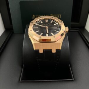 Audemars Piguet Royal Oak 41mm Rose Gold Black Dial 15510OR.OO.D002CR.02