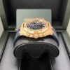 Audemars Piguet Royal Oak Chronograph 41mm 18k Rose Gold Blue Dial On Leather 26240OR.OO.D315CR.02