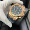 Audemars Piguet Royal Oak Chronograph 41mm 18k Rose Gold Blue Dial On Leather 26240OR.OO.D315CR.02