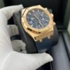 Audemars Piguet Royal Oak Chronograph 41mm 18k Rose Gold Blue Dial On Leather 26240OR.OO.D315CR.02