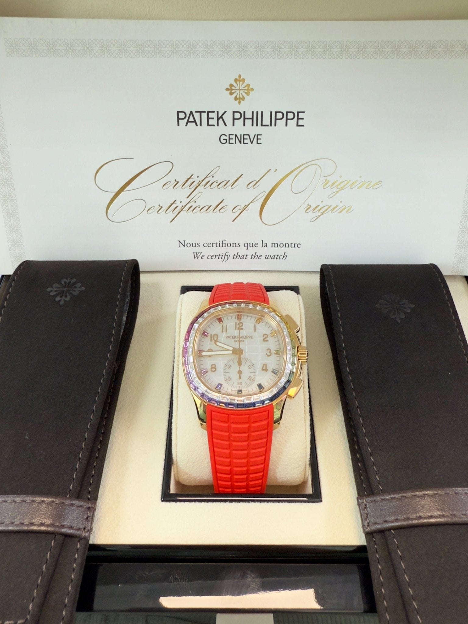 Patek Philippe Aquanaut Rose Gold Automatic Factory Diamonds Aquanaut Luce "Rainbow" 7968/300R-001 - Image 4