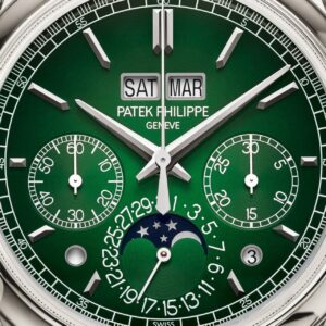 Patek Philippe Perpetual Calendar Chronograph Grand Complications Platinum Green Dial 5270P-0014