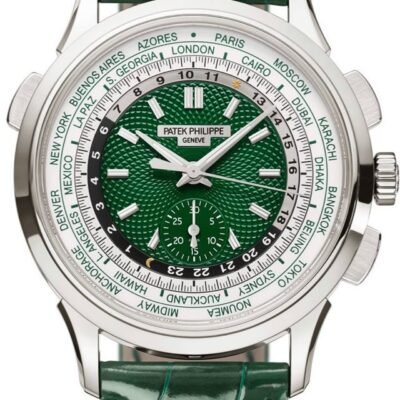 Patek Philippe World Time Flyback Chronograph Green 5930P-001