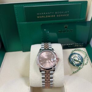 Rolex Datejust 31 Steel and Rose Gold Jubilee Bracelet / Index Pink Dial 278271