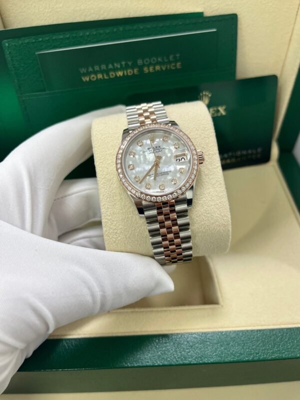 rolex-datejust-31mm-mother-of-pearl-dial-rose-gold-steel-reference-278381rbr-242255.jpg Rolex Datejust 31mm Mother Of Pearl Dial Rose Gold / Steel Reference #278381RBR