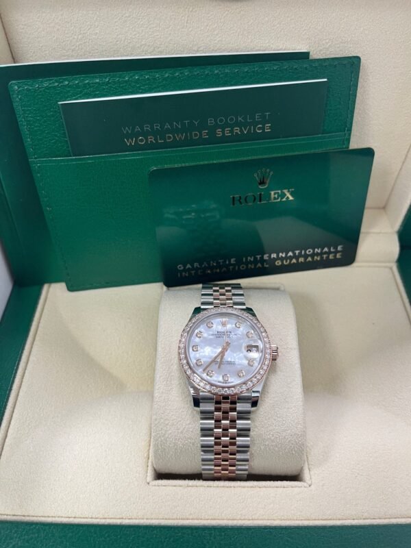rolex-datejust-31mm-mother-of-pearl-dial-rose-gold-steel-reference-278381rbr-994680.jpg Rolex Datejust 31mm Mother Of Pearl Dial Rose Gold / Steel Reference #278381RBR