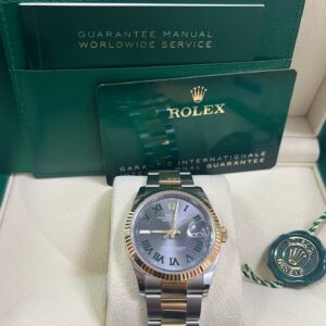Rolex Datejust 36mm Wimbledon Dial Yellow Gold and Steel 126233