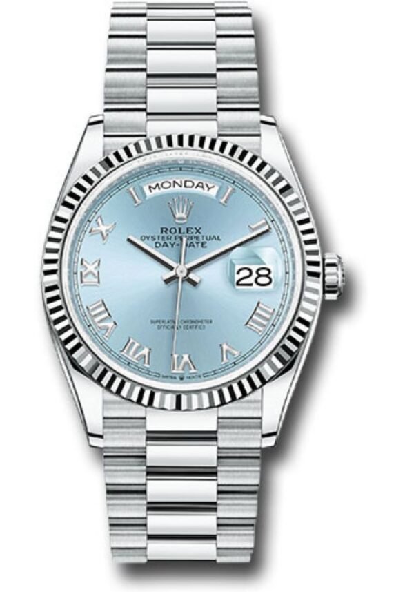 rolex-day-date-36-platinum-ice-blue-roman-dial-president-bracelet-128236-681880.jpg Rolex Day-Date 36 Platinum Ice Blue Roman Dial President Bracelet 128236