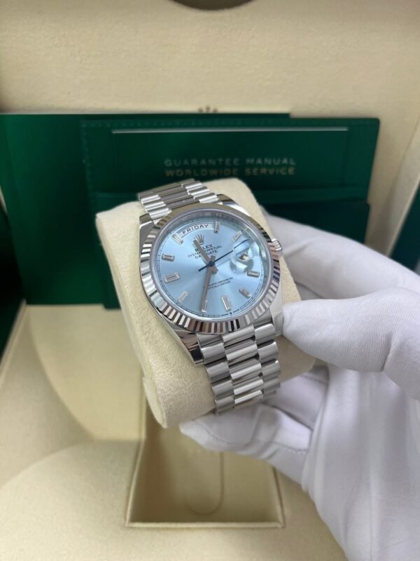 rolex-day-date-40-platinum-day-date-40-watch-fluted-bezel-ice-blue-baguette-dial-228236-294641.jpg Rolex Day-Date 40 Platinum Day-Date 40 Watch - Fluted Bezel - Ice Blue Baguette Dial 228236