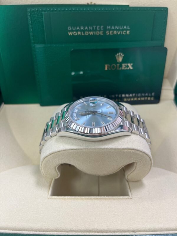 rolex-day-date-40-platinum-day-date-40-watch-fluted-bezel-ice-blue-baguette-dial-228236-605102.jpg Rolex Day-Date 40 Platinum Day-Date 40 Watch - Fluted Bezel - Ice Blue Baguette Dial 228236