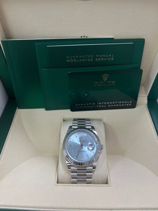 rolex-day-date-40-platinum-day-date-40-watch-fluted-bezel-ice-blue-baguette-dial-228236-863917.jpg Rolex Day-Date 40 Platinum Day-Date 40 Watch - Fluted Bezel - Ice Blue Baguette Dial 228236