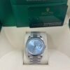 rolex-day-date-40-platinum-day-date-40-watch-fluted-bezel-ice-blue-baguette-dial-228236-915911.jpg Rolex Day-Date 40 Platinum Day-Date 40 Watch - Fluted Bezel - Ice Blue Baguette Dial 228236