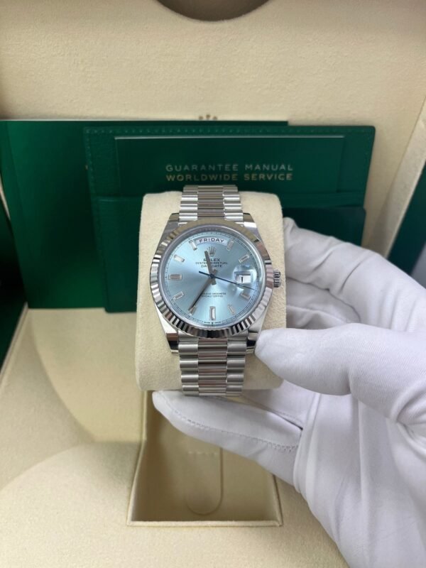 rolex-day-date-40-platinum-day-date-40-watch-fluted-bezel-ice-blue-baguette-dial-228236-923427.jpg Rolex Day-Date 40 Platinum Day-Date 40 Watch - Fluted Bezel - Ice Blue Baguette Dial 228236