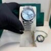 Rolex Day-Date 40 Platinum/ Ice-blue dial /President bracelet (Ref # 228206)