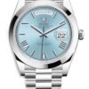 Rolex Day-Date 40 Platinum/ Ice-blue dial /President bracelet (Ref # 228206)