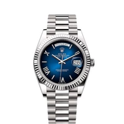 Rolex Day-Date 40 White Gold Blue Ombré Dial 228239