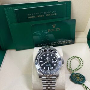 Rolex GMT-Master II Black Grey Bezel Jubilee Bracelet 126710GRNR