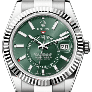 Rolex Sky-Dweller 42 mm Oystersteel and White Gold Green Dial Sky Dweller 336934