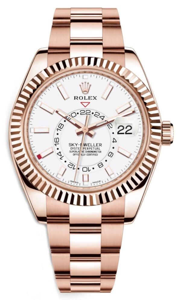 rolex-sky-dweller-rose-gold-sky-dweller-watch-white-index-dial-oyster-bracelet-326935-417010.jpg Rolex Sky-Dweller Rose Gold Sky-Dweller Watch - White Index Dial - Oyster Bracelet 326935