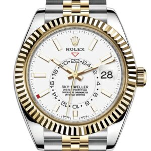 Rolex Sky-Dweller Yellow Rolesor Oyster Perpetual Sky-Dweller – White Index Dial – Jubilee Bracelet 326933