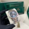Rolex Steel and Rose Gold Datejust 41mm - Fluted Bezel - Slate Gray Wimbledon Roman Dial (Reference #126331)