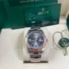Rolex Steel and Rose Gold Datejust 41mm - Fluted Bezel - Slate Gray Wimbledon Roman Dial (Reference #126331)