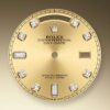 Rolex Yellow Gold Day-Date 36 Watch - Fluted Bezel - Champagne Diamond Dial - Diamond President Bracelet