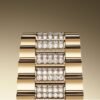 Rolex Yellow Gold Day-Date 36 Watch - Fluted Bezel - Champagne Diamond Dial - Diamond President Bracelet