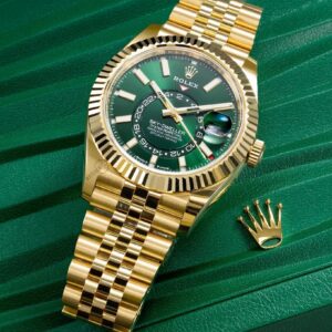 2025 New Release Rolex Sky-Dweller Yellow Gold 42mm – Bright Green Dial (Ref. 336938)